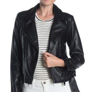 Elodie – Faux Leather Moto Jacket